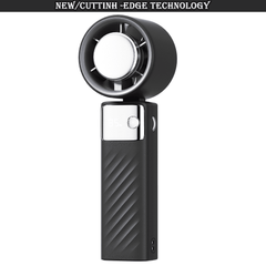 Juyafio Cutting-Edge Tech with 199 Speed Cooling Portable Small Fan&Handheld Fan,Foldable Desktop Fan,4000mAh, USB Rechargeable And Quiet Personal Fan For Home, Office, Travel & Outdoor Use (Black)