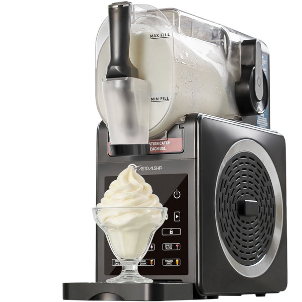 ASTRALSHIP 7-in-1 Slushie Machine & Soft Serve Ice Cream Maker for Home, 85oz Commercial-Grade Compressor Slushy Machine, No Ice Needed, Auto-Clean, Perfect for Margaritas, Milkshakes & Frappes