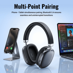 Wireless Bluetooth Headphones 5.1,40 Hrs Playtime Wireless Over-Ear Headphones,4 Mics ENC Noise Cancelling for Clear Calls, Lightweight Headset with Deep Bass Comfort fit for Travel Work