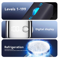 Juyafio Cutting-Edge Tech with 199 Speed Cooling Portable Small Fan&Handheld Fan,Foldable Desktop Fan,4000mAh, USB Rechargeable And Quiet Personal Fan For Home, Office, Travel & Outdoor Use (Black)